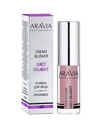 Aravia Professional Juicy Delight Blusher 03 - Румяна жидкие кремовые, тон красно-коричневый 5 мл - hairs-russia.ru